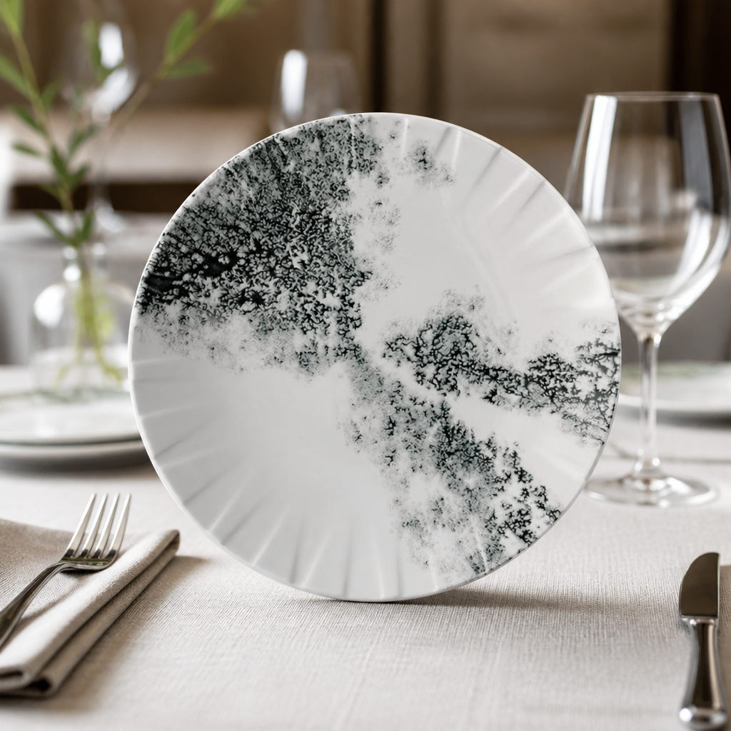 Commercial Coupe Plates 273mm Eco Glaze Stain Resistant 6 Pack
