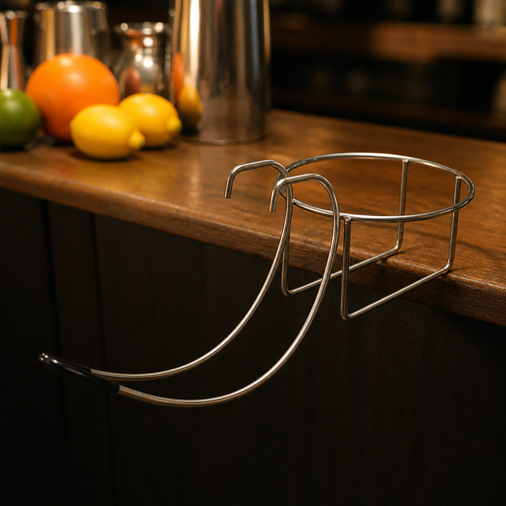 Table-Mounted Champagne and Wine Bucket Holder for catering
