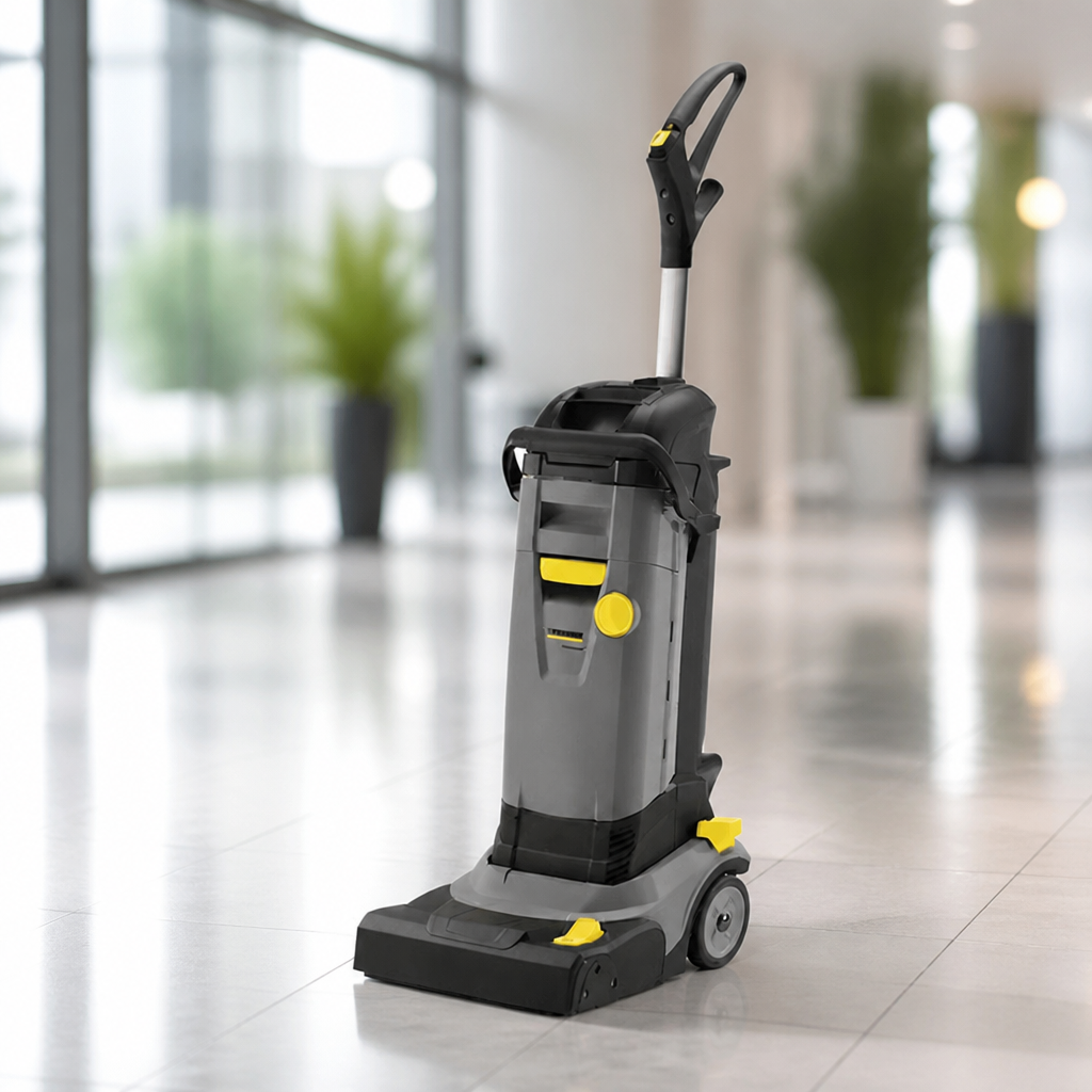 Commercial Compact Floor Scrubber Dryer 4L Capacity 230V