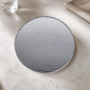 Large Smoked Glass Platter 300mm for Commercial Catering 6 Pack