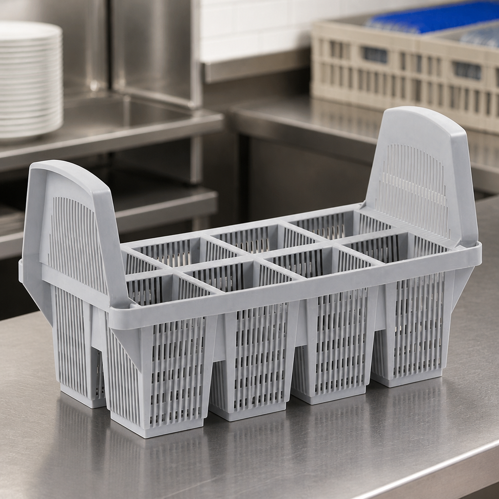 Commercial Cutlery Basket 120 Piece Capacity Warewasher Rack
