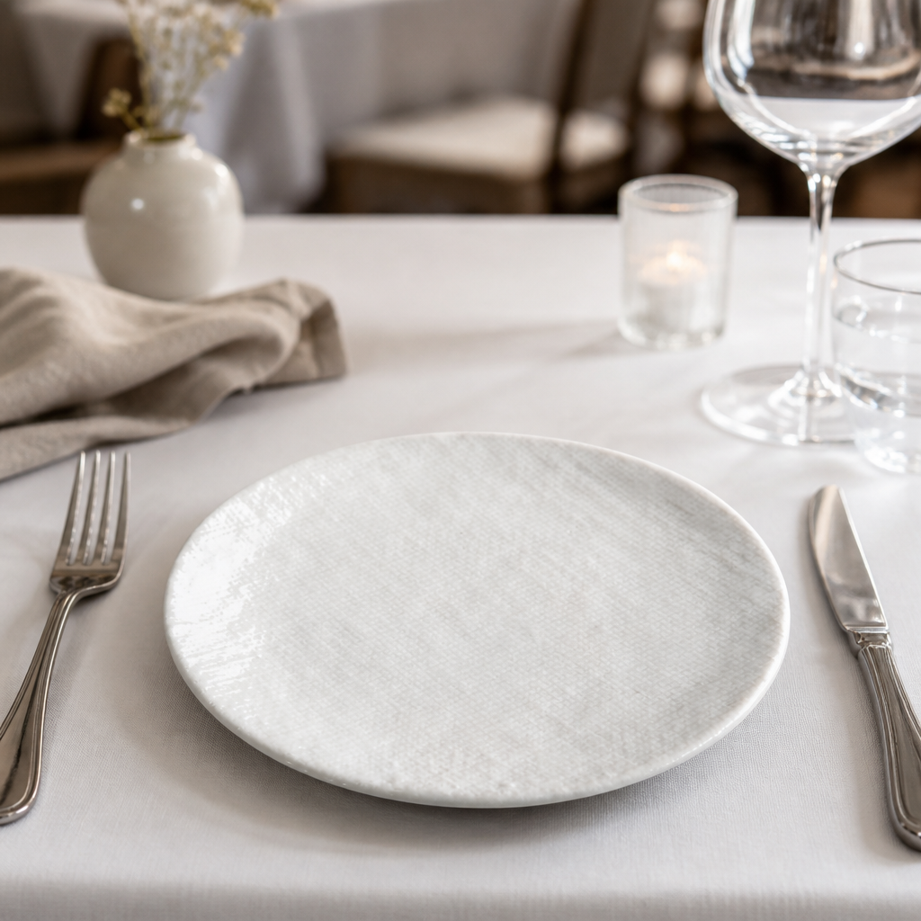 Commercial Coupe Plates 285mm Porcelain - 4 Pack