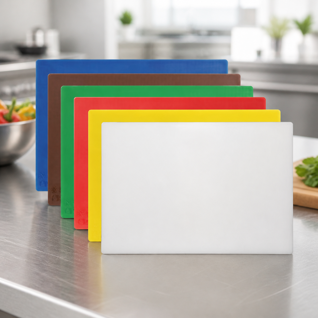 Commercial Antibacterial Chopping Board Set 450x305mm 6-Piece