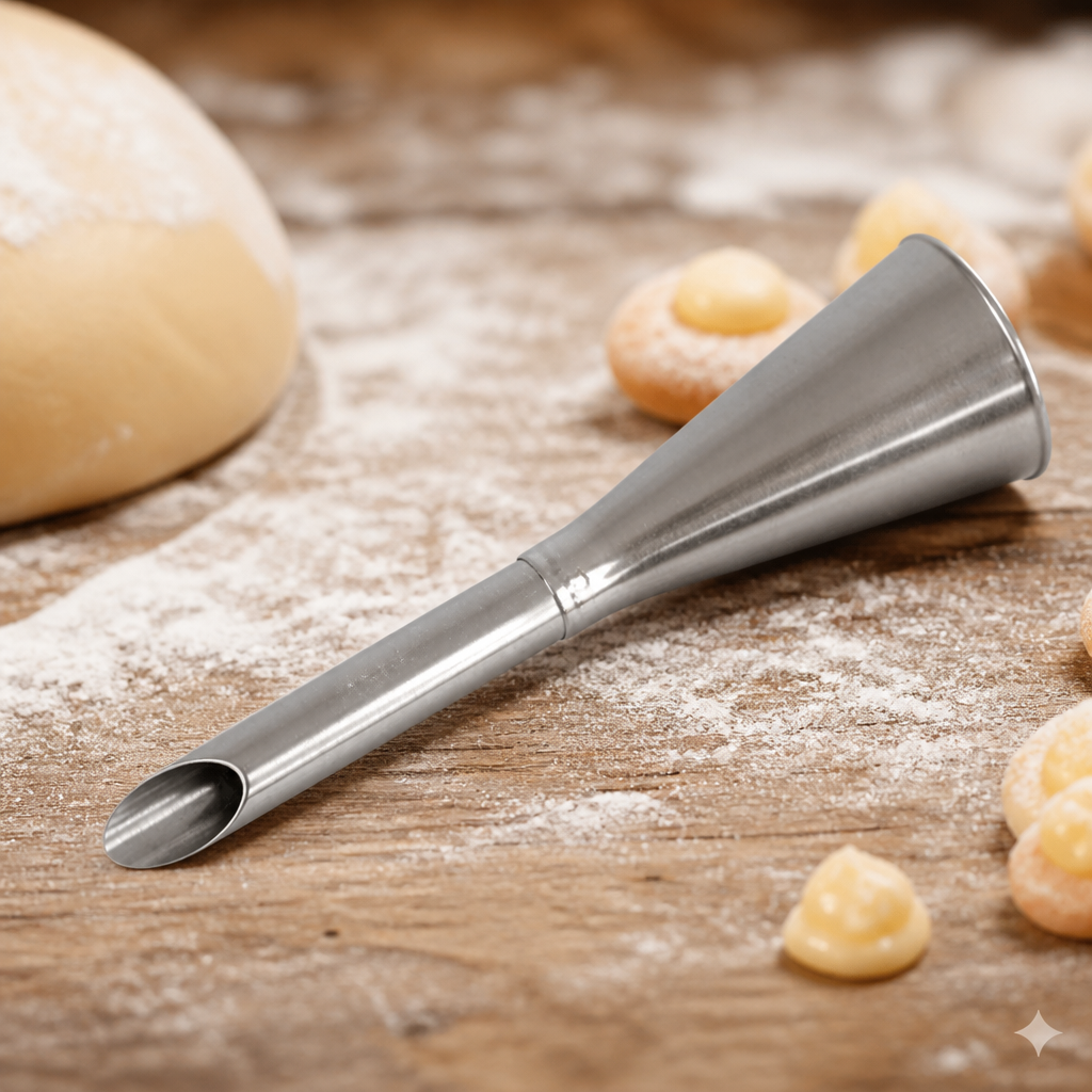 Commercial stainless steel cupcake and doughnut filler nozzle