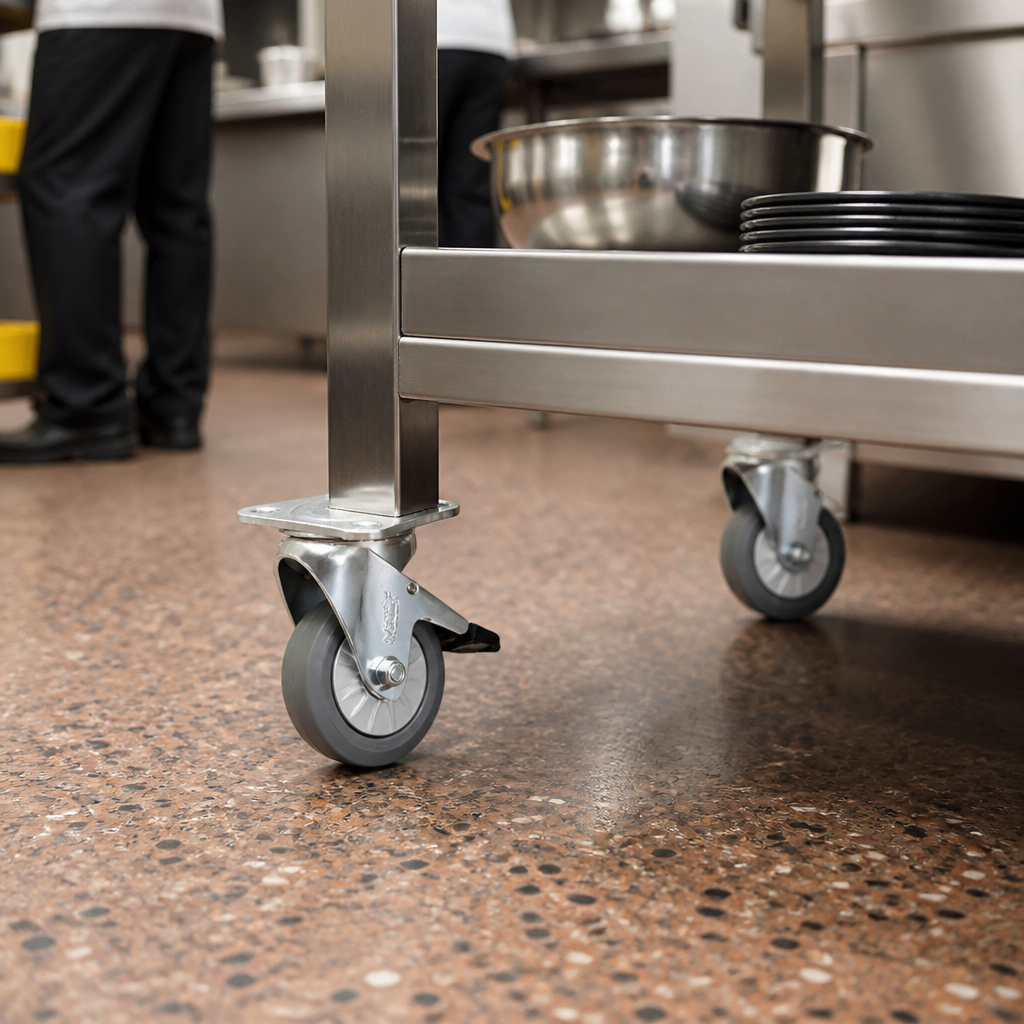 Set of 4 Replacement Castors for Commercial Catering Equipment