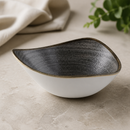 Commercial Stonecast Raw Lotus Bowls Black 178mm 12 Pack