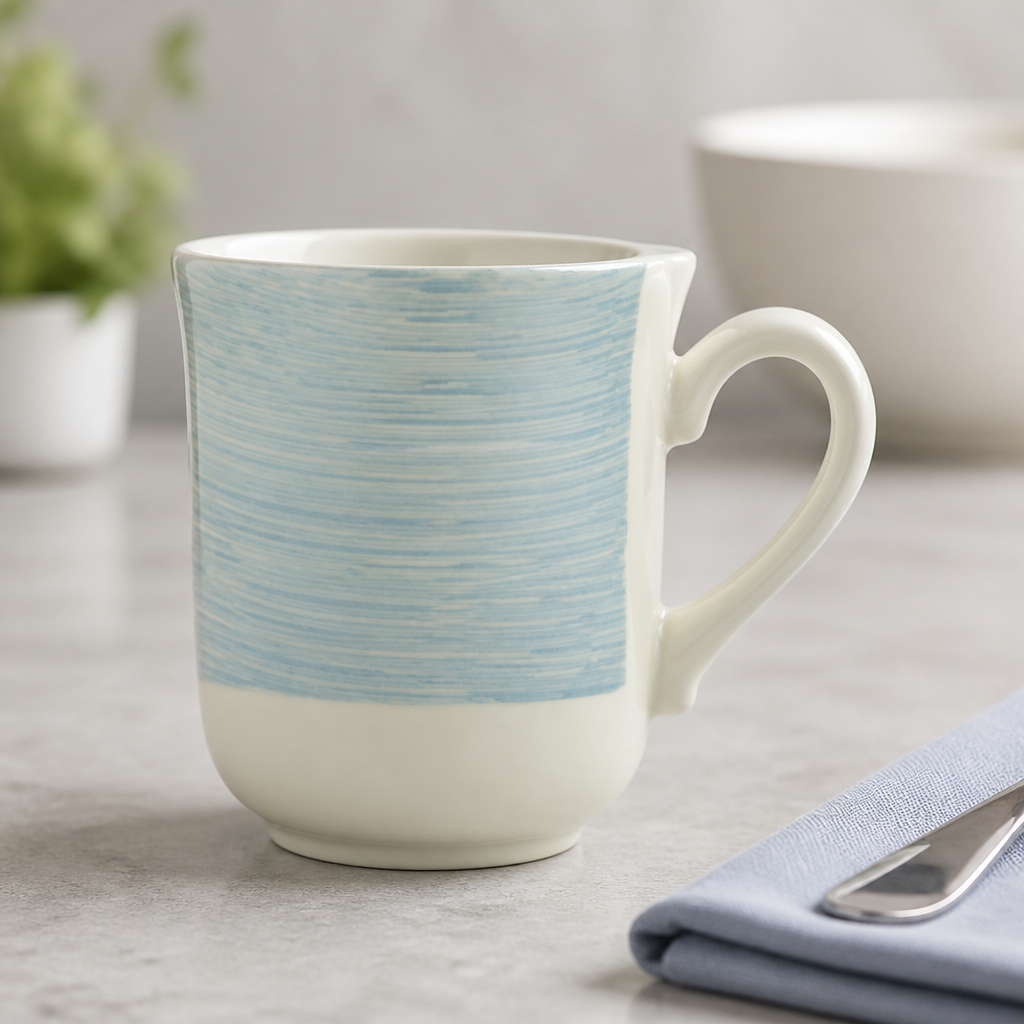 Commercial 285ml Rio Blue Empire Club Mugs - 36 Pack