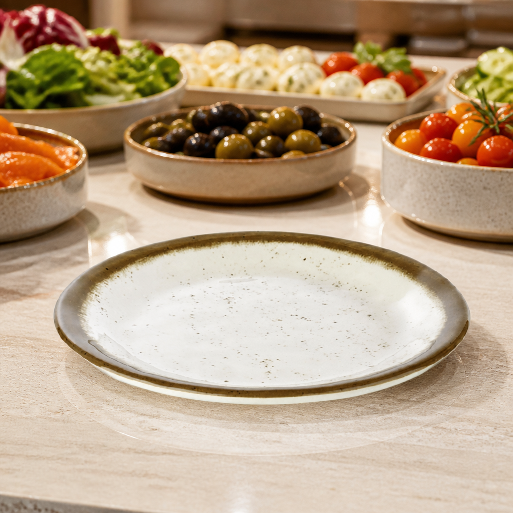 Commercial 190mm flat plate for catering use