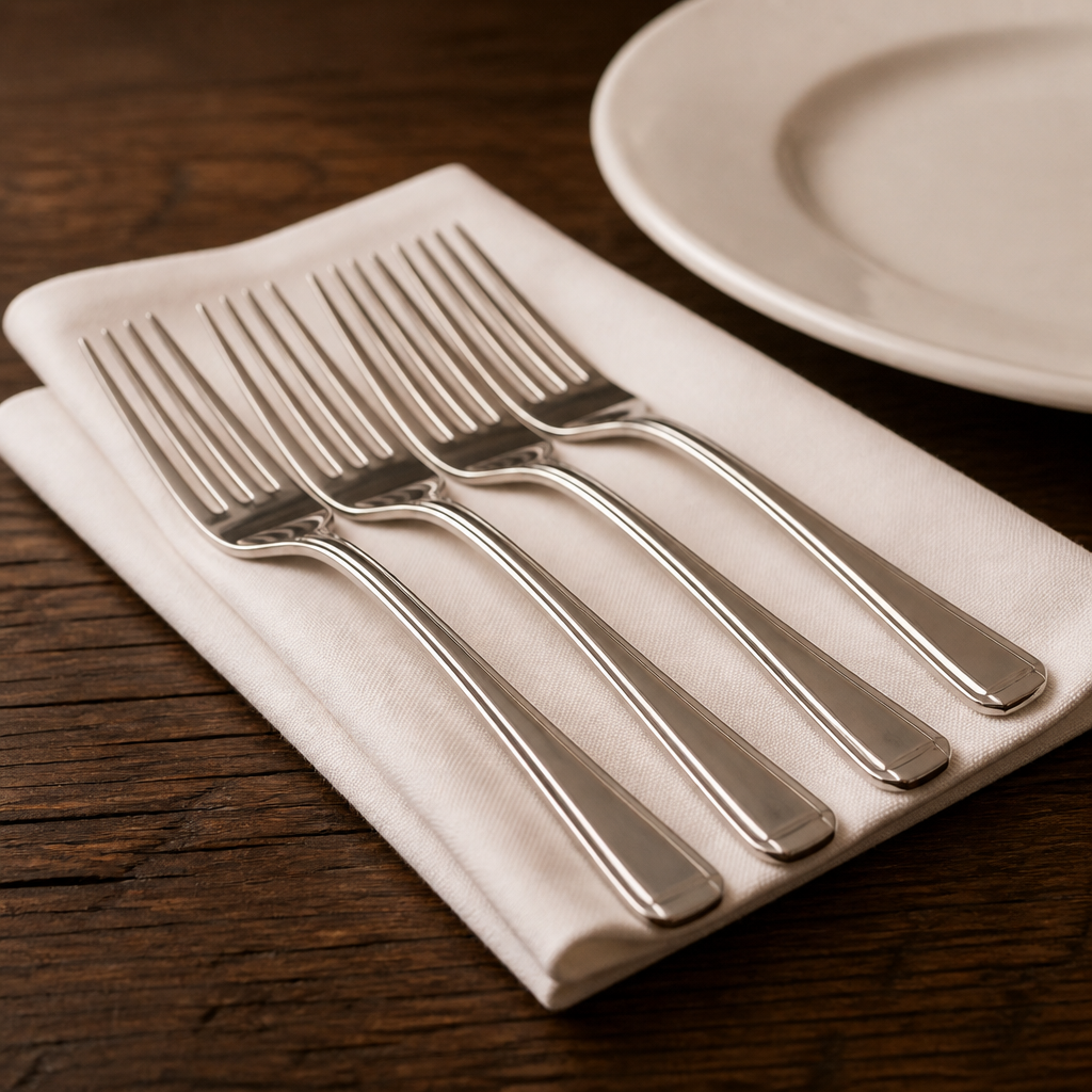 Commercial Dessert Forks 178mm Stainless Steel 12 Pack