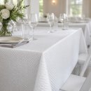 Commercial Disposable Glossy White Table Covers 400 Pack