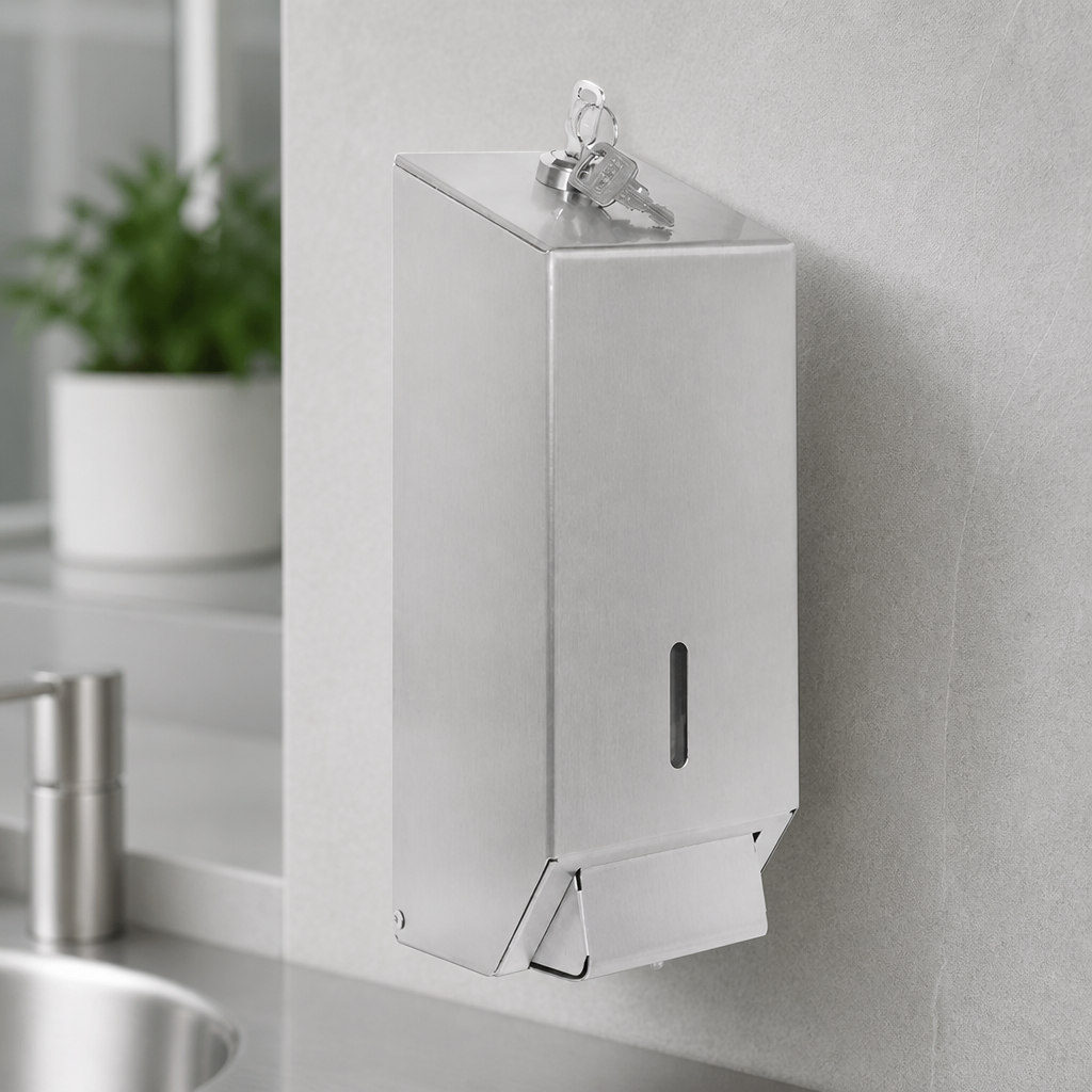 Commercial Wall Mounted Soap and Hand Sanitiser Dispenser 1Ltr