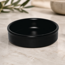 Commercial Stackable Stoneware Tapas Dishes 134mm Black 6 Pack