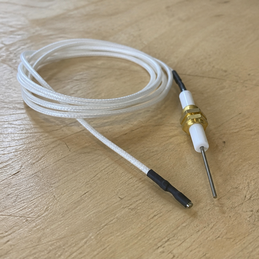 Replacement wired spark plug for commercial gas oven range