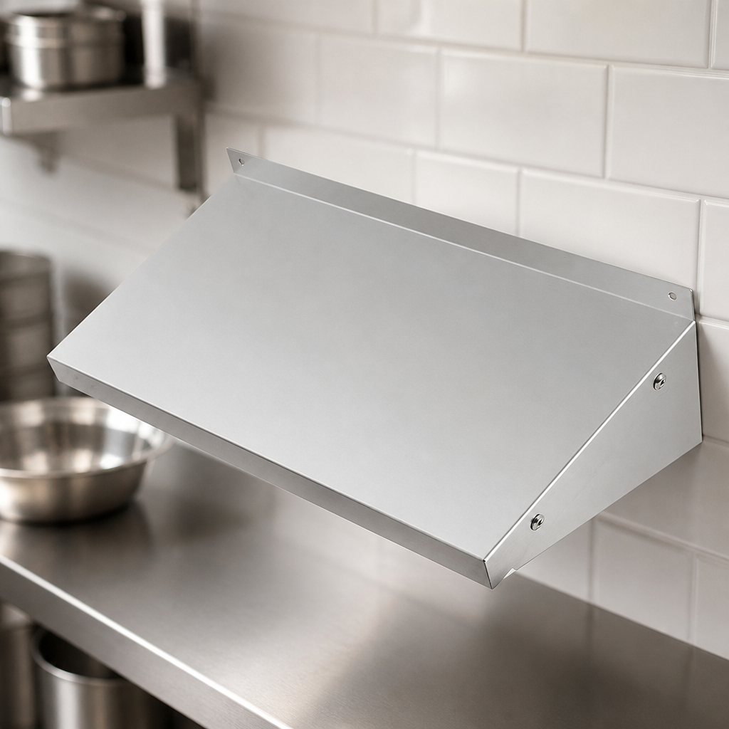 Commercial Stainless Steel Wall Shelf 600mm 50kg Capacity