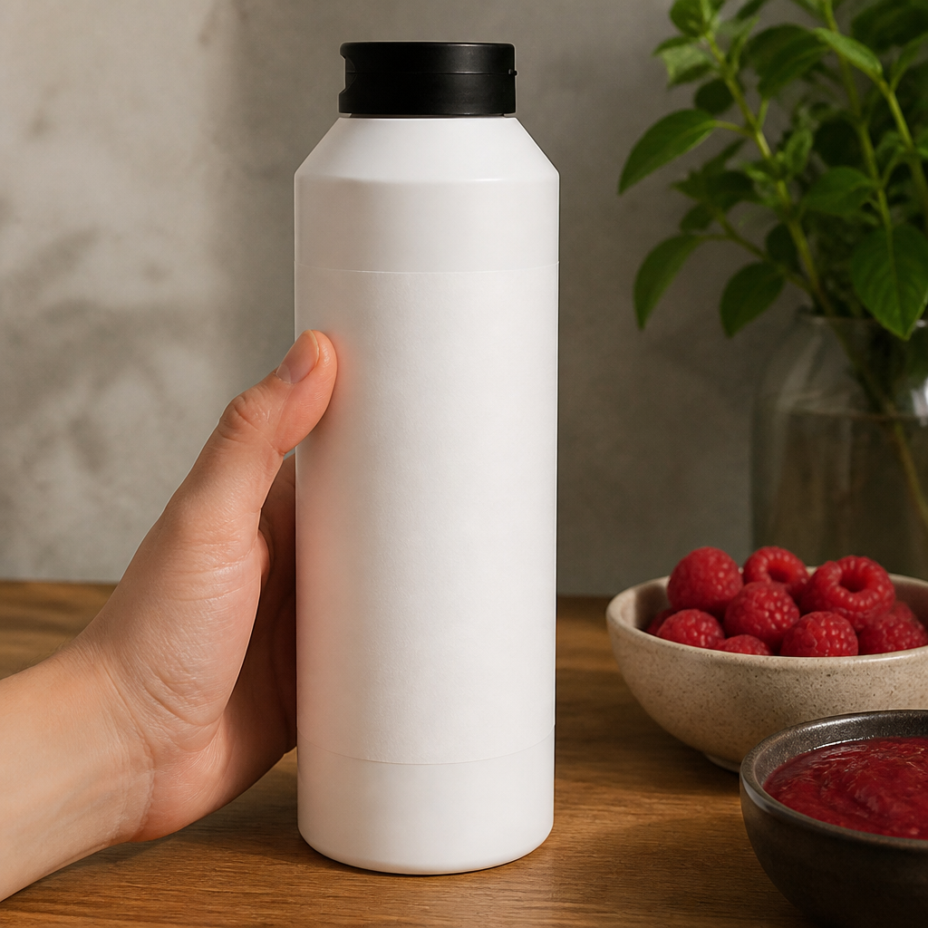 Commercial Raspberry Purée 1L for beverages and culinary use