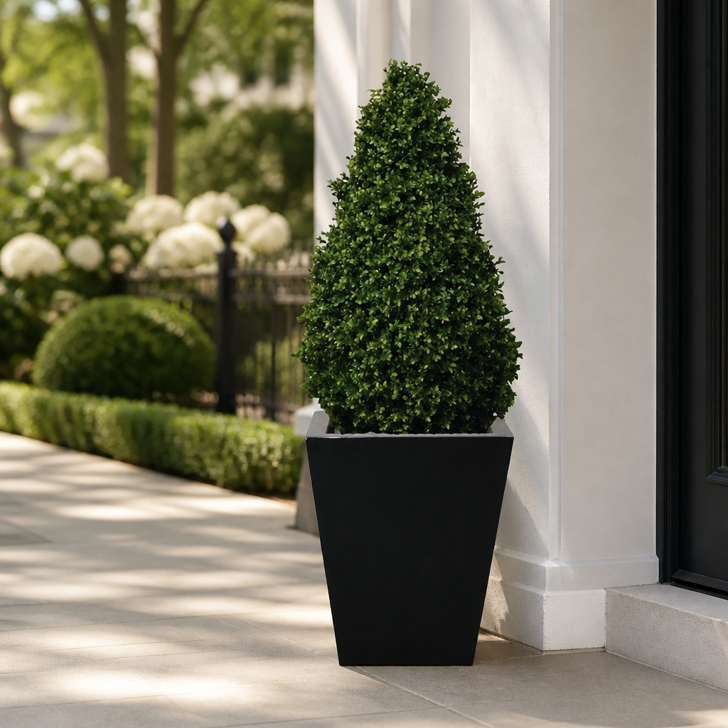 Artificial Topiary Buxus Pyramid 1200mm Commercial Plant