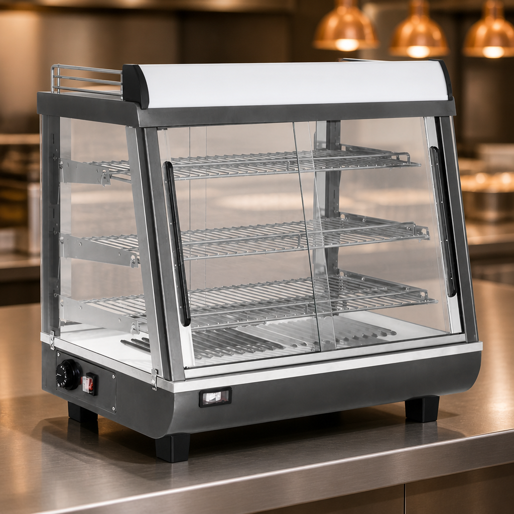 Commercial Heated Merchandiser 96Ltr with front and rear doors