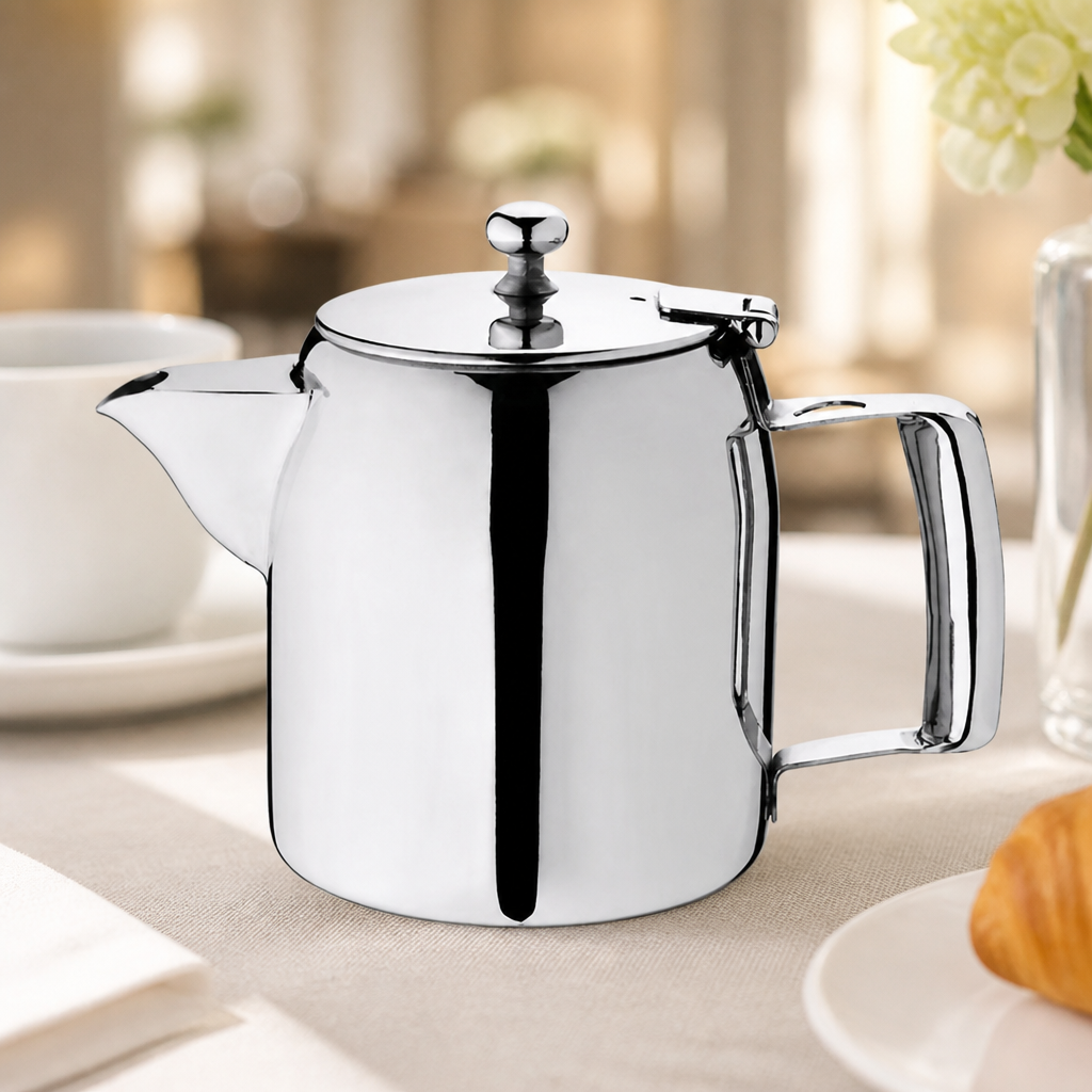 Commercial Stainless Steel Teapot 570ml with non-drip spout