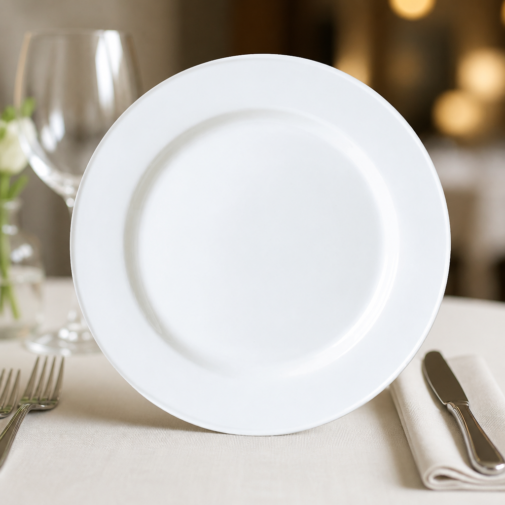 Commercial Porcelain Slimline Plates 230mm 24 Pack