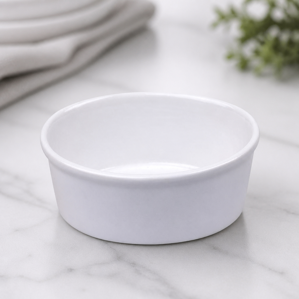 Commercial Oval Ramekins 105mm 130ml Whiteware 12 Pack