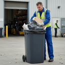 Premium Heavy Duty Wheelie Bin Liners - 30x46x54 Inches, Pack of 100 for Efficient Waste Management