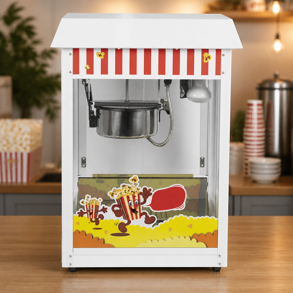 Commercial Popcorn Machine 11Ltr Capacity Stainless Steel Kettle