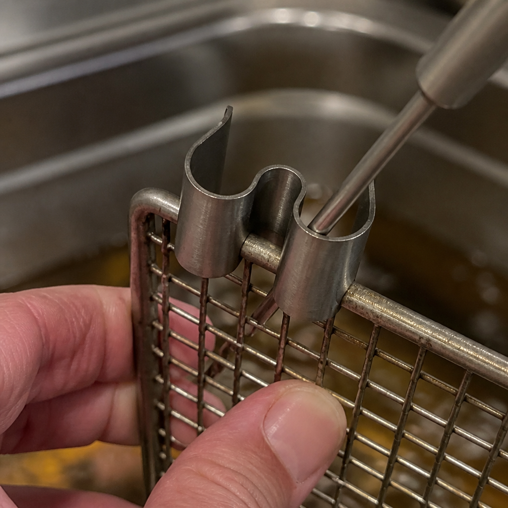 Stainless Stat Clip for commercial fryers