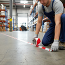 Premium Hazard Warning Tape 50mm x 33m - High-Performance Vinyl with Rubber Adhesive for Safety Marking