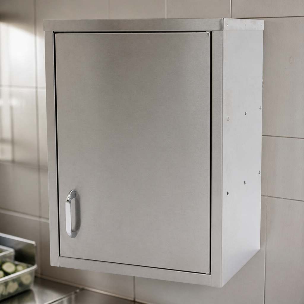 Commercial Stainless Steel Hinged Wall Cupboard 600mm