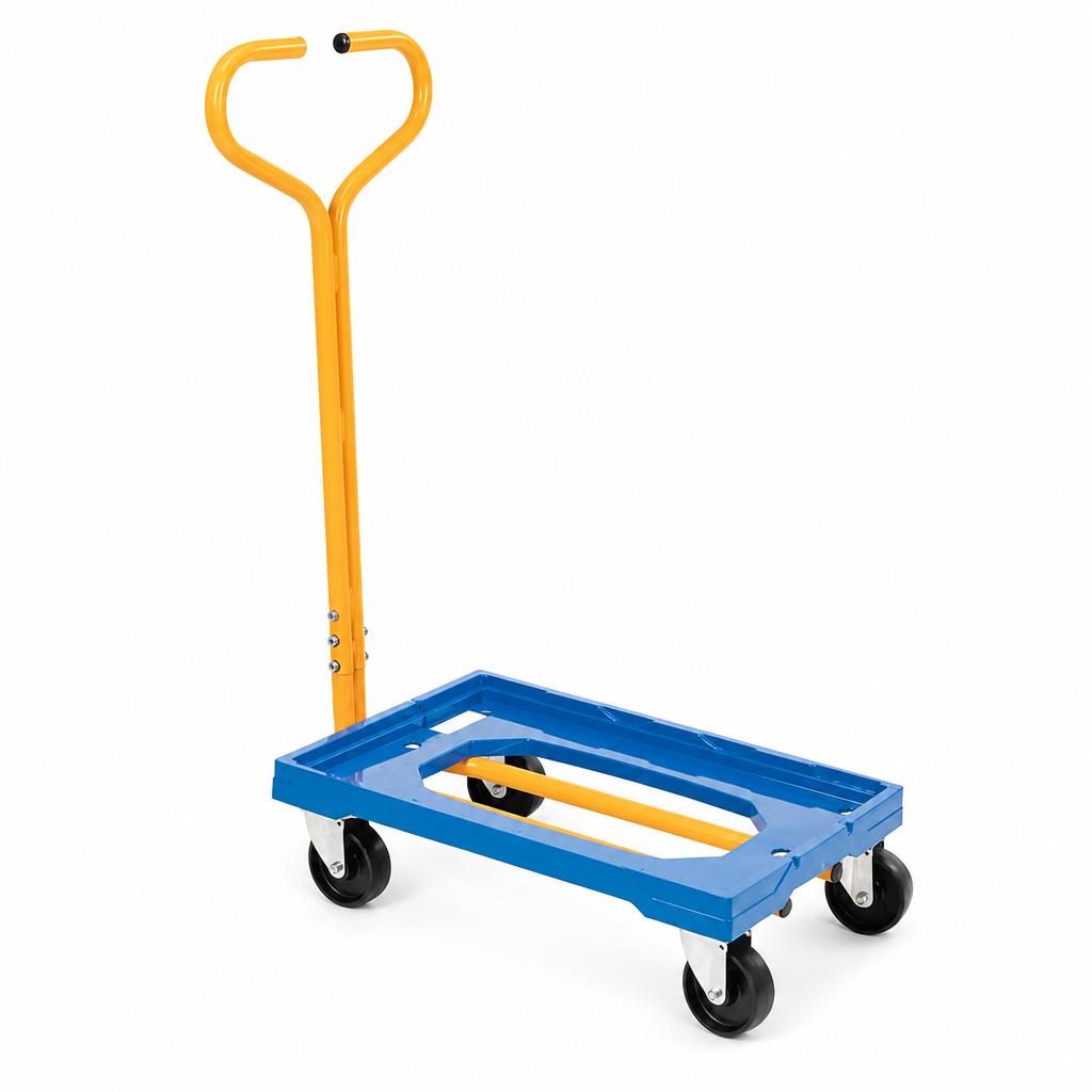 ABS Dolly with Handle for Moving Euro Containers and Boxes