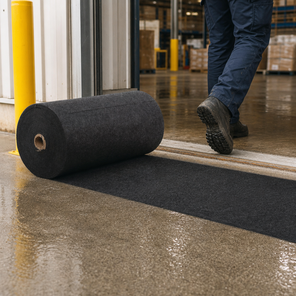 Absorbent Entrance Mat Roll for Heavy Floor Traffic