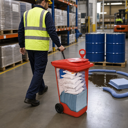 Absorbent Safety Kit in Mobile Container 260L