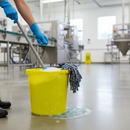 Professional 12L Yellow Plastic Hygiene Bucket for Food Safety and Cleaning with Measurement Scale