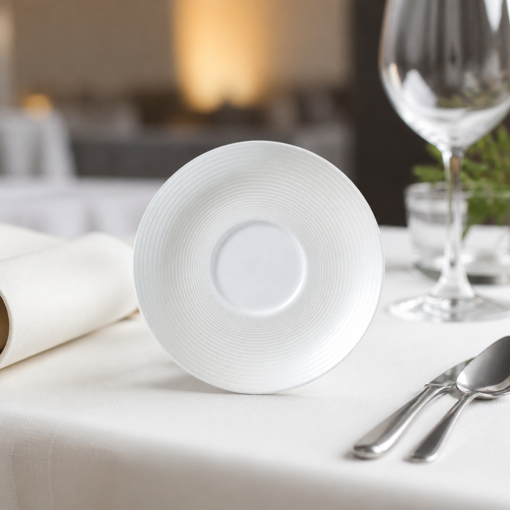 Commercial Bone China Saucers 145mm 12 Pack
