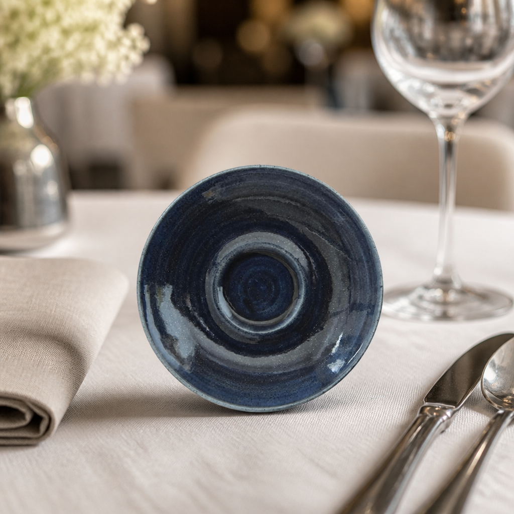Commercial Cappuccino Saucers Mist Blue 158mm 12 Pack