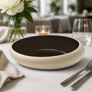 Commercial Deep Coupe Plates Black 260mm Pack of 6