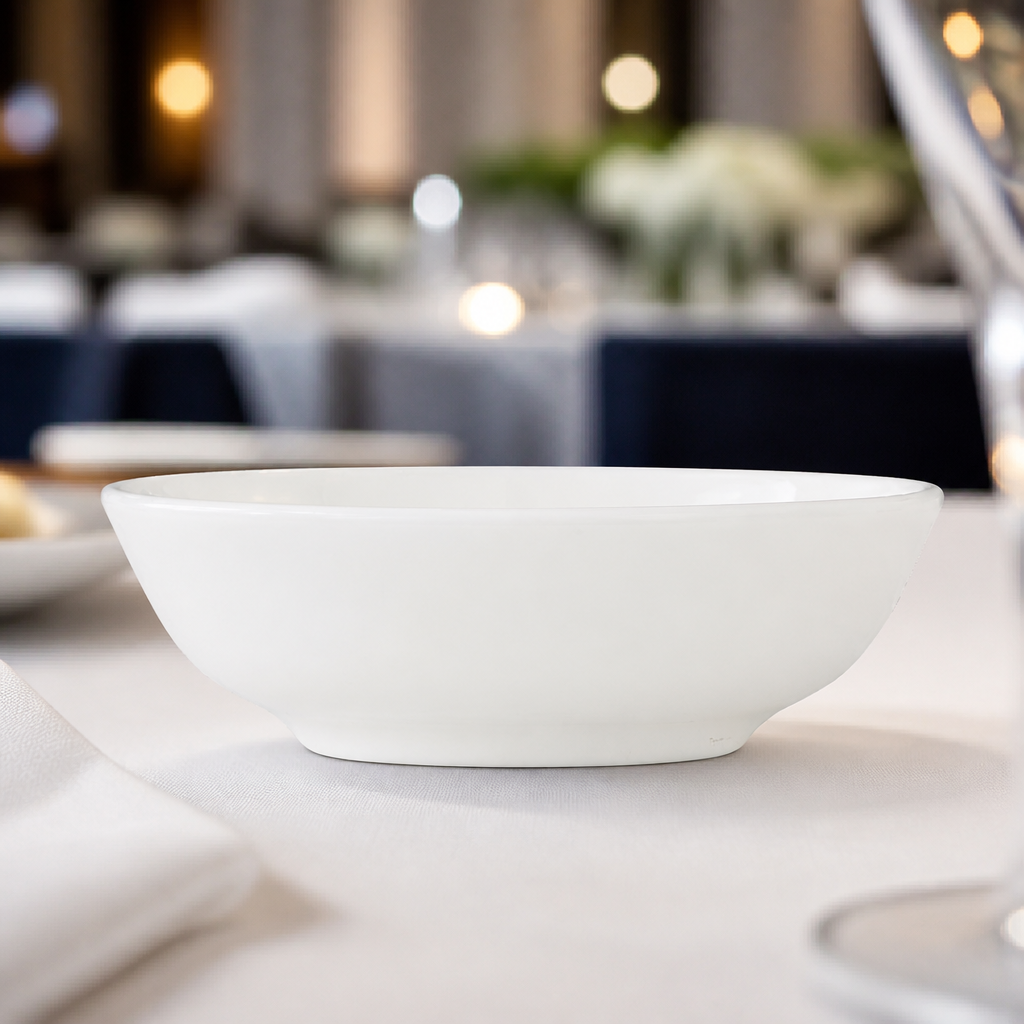 Commercial Bone China Butter Dishes 80mm - 24 Pack