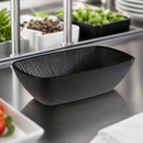 Commercial Melamine Bowl GN 1/9 Black 350ml 176x108mm