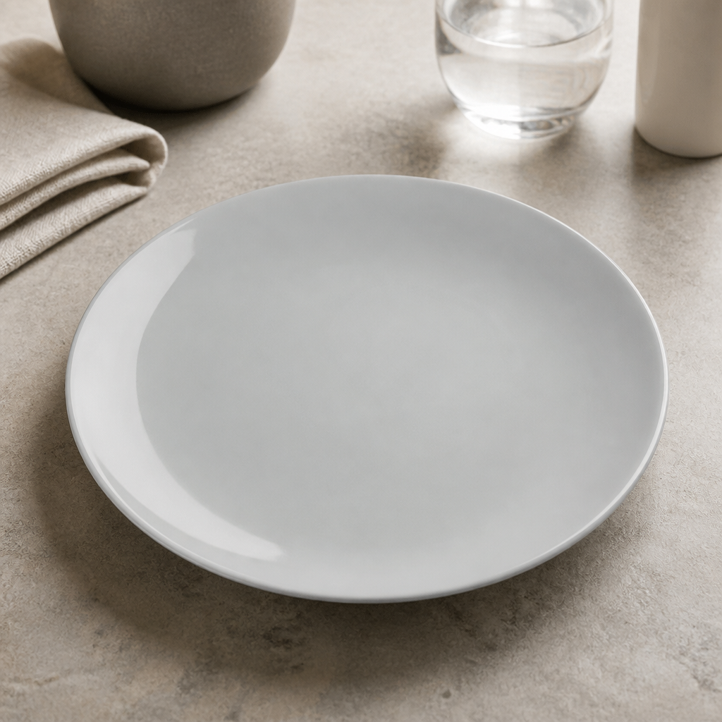 Commercial Coupe Plates 241mm Porcelain 24 Pack