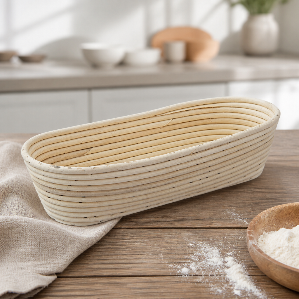 Commercial Rattan Bread Proofing Basket 1000g Capacity