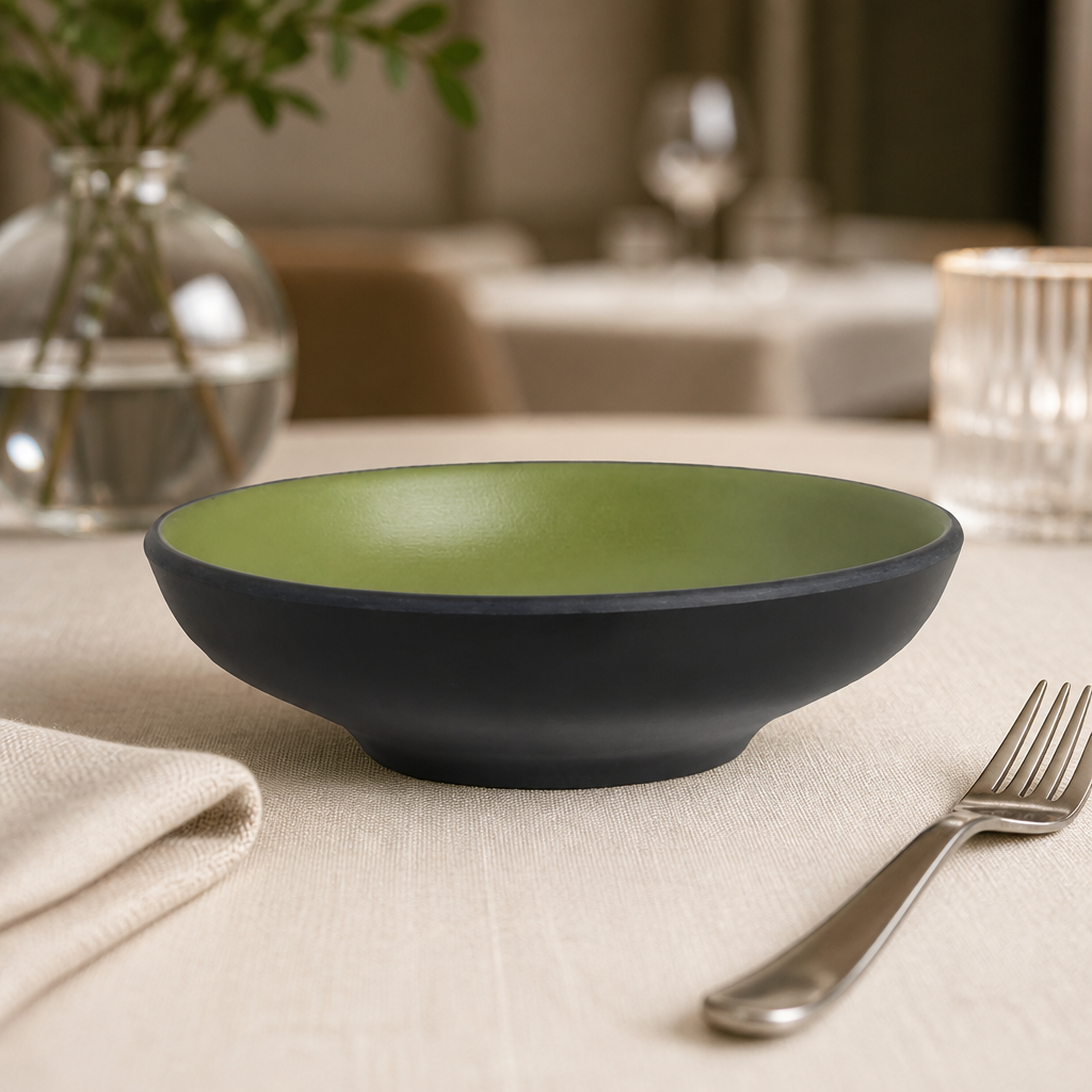 Commercial Melamine Shallow Bowls 152mm - 24 Pack