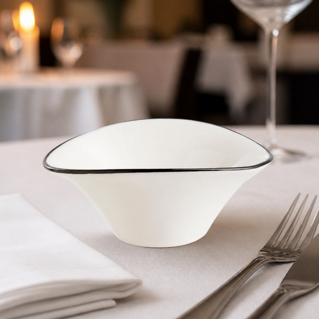 Commercial Appetizer Deep Bowls 100mm Porcelain 24 Pack