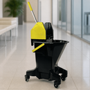 Commercial Mop Bucket and Wringer 16L Recycled Plastic Yellow