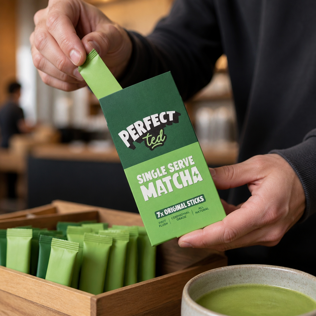 Commercial Matcha Green Tea Sticks 1.5g Sachets 84 Pack