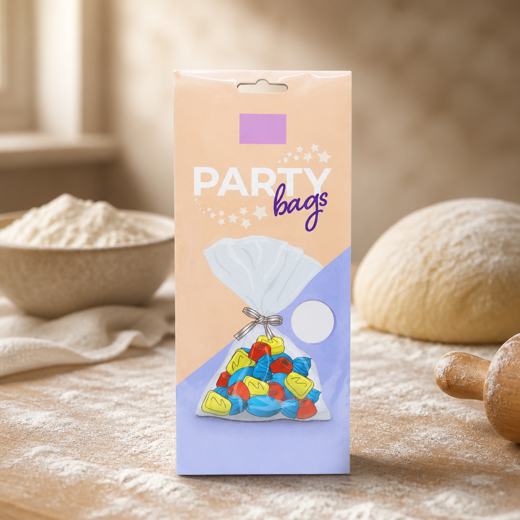 25 pack of party bags with silver ties for kids activities