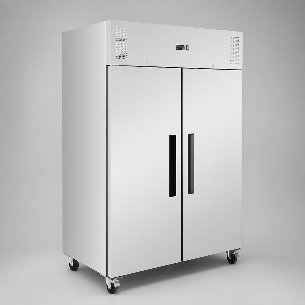 Commercial Double Door Upright Fridge 1200Ltr Efficient