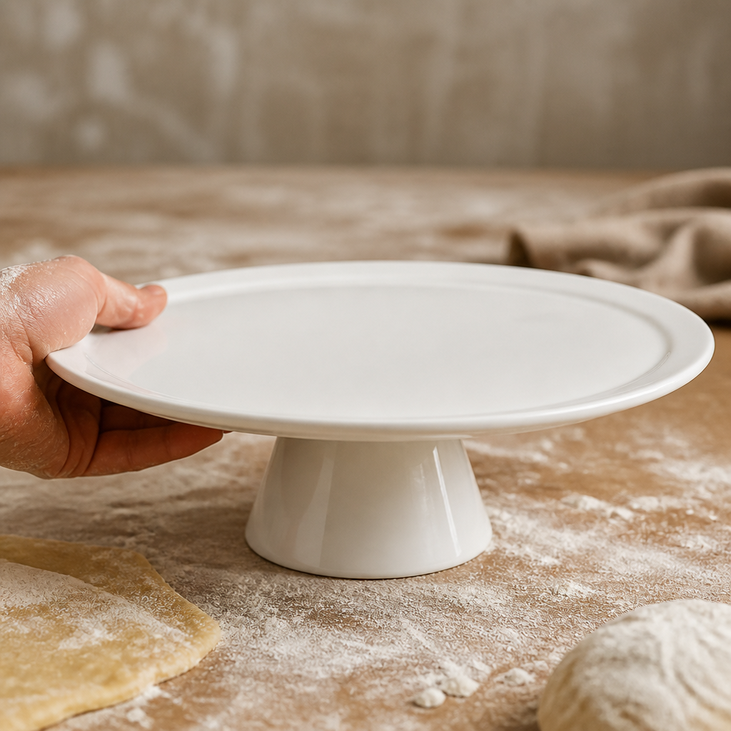Commercial Porcelain Cake Stand 305mm dishwasher safe
