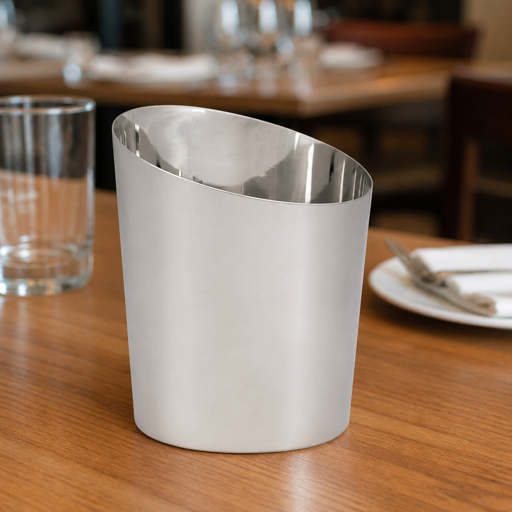 480ml Commercial Stainless Steel Chip Cup for fries and sides