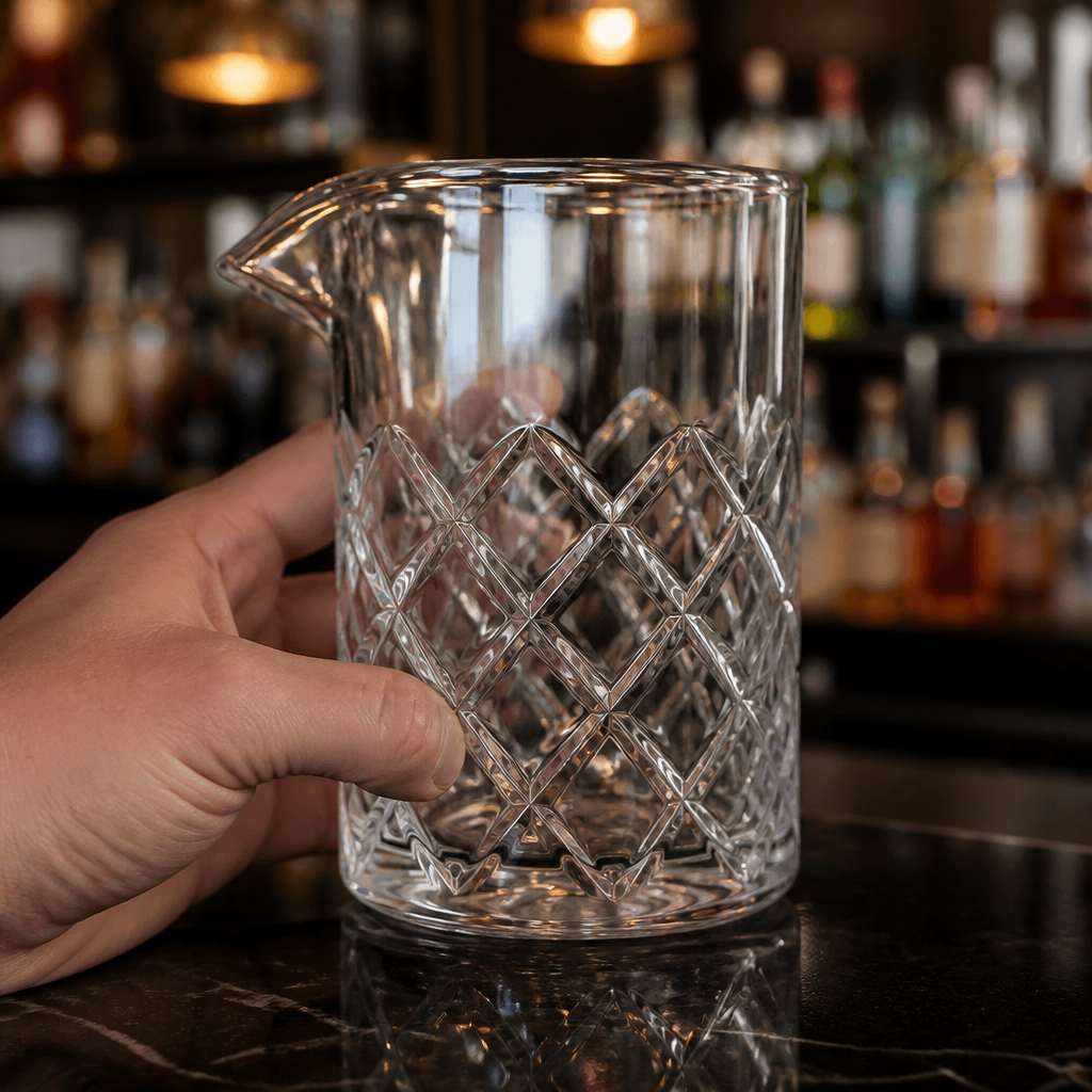 Commercial Cocktail Mixing Glass 400ml Speakeasy Design