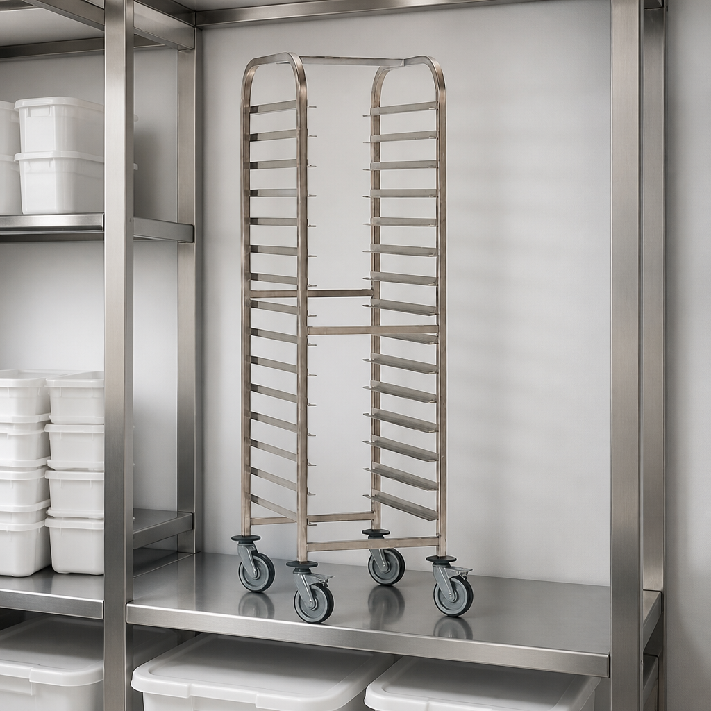 Commercial Patisserie Racking Trolley with 20 shelves